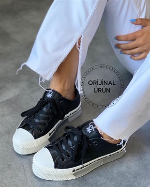 UNITED COLORS OF BENETTONKadınBN-30825 Kadın Spor Ayakkabı - Siyah