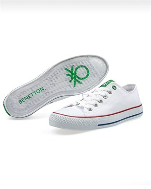 UNITED COLORS OF BENETTONErkekBNT-30177 Benetton Unisex Spor Ayakkabı - Beyaz